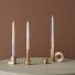 Square Solid Brass Candleholder
